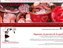 Tablet Screenshot of boucherie-charcuterie-sigmann.com